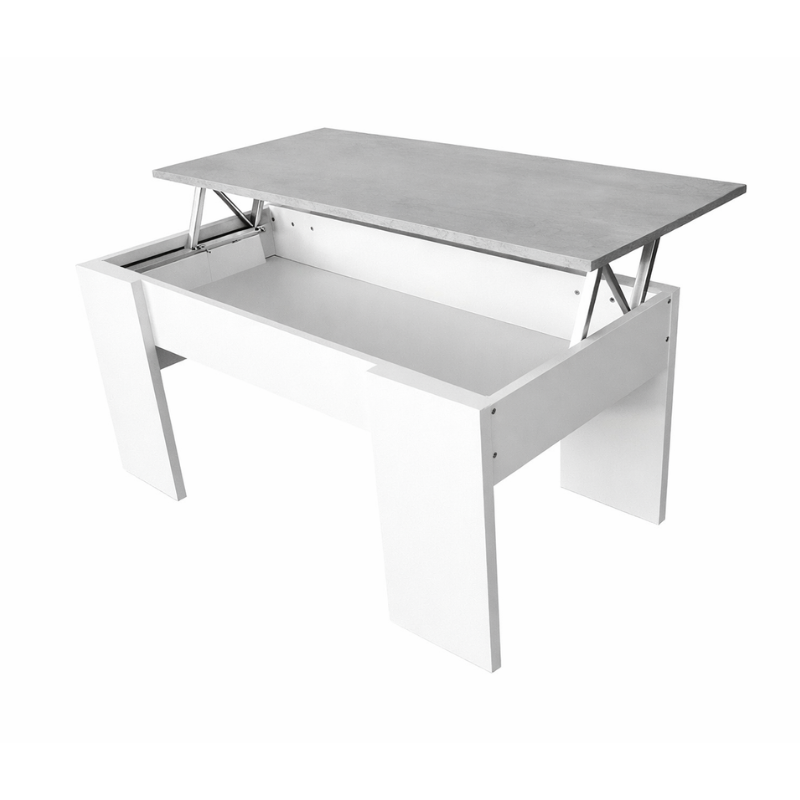 Mesa de Centro Elevable Moderna en Melamina