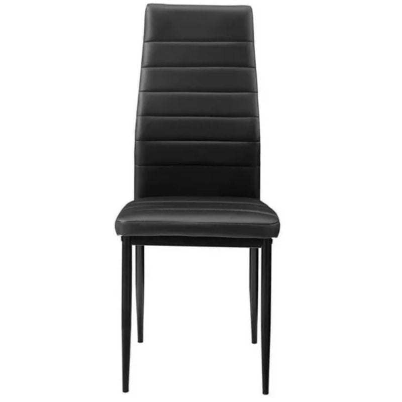 Mesa extensible de cristal comedor 110/170 cm con 6 sillas