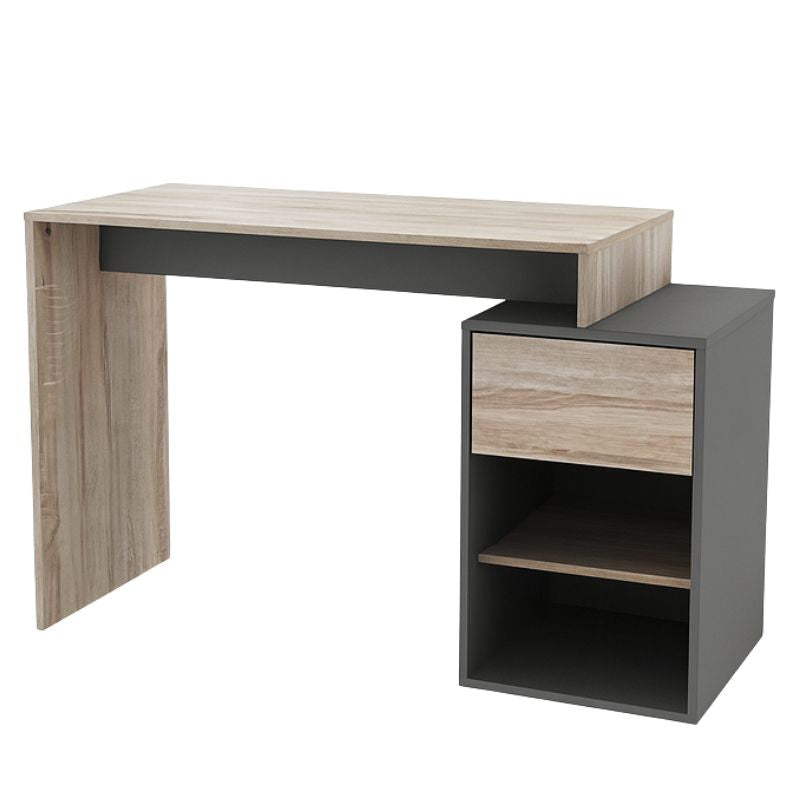 Mesa Escritorio Compacta con Cajones y Baldas