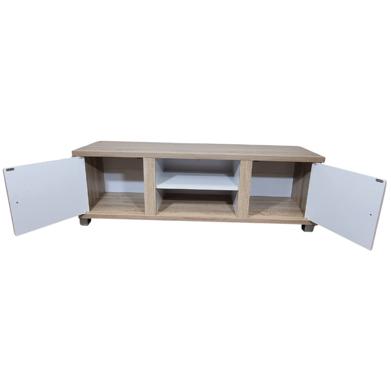 Mueble TV moderno 2 puertas 150x40x50