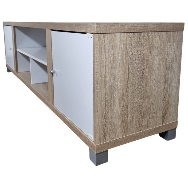 Mueble TV Blanco Moderno Salón 180x40 cm
