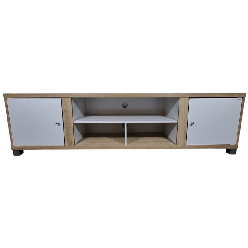 Mueble TV Blanco Moderno Salón 180x40 cm