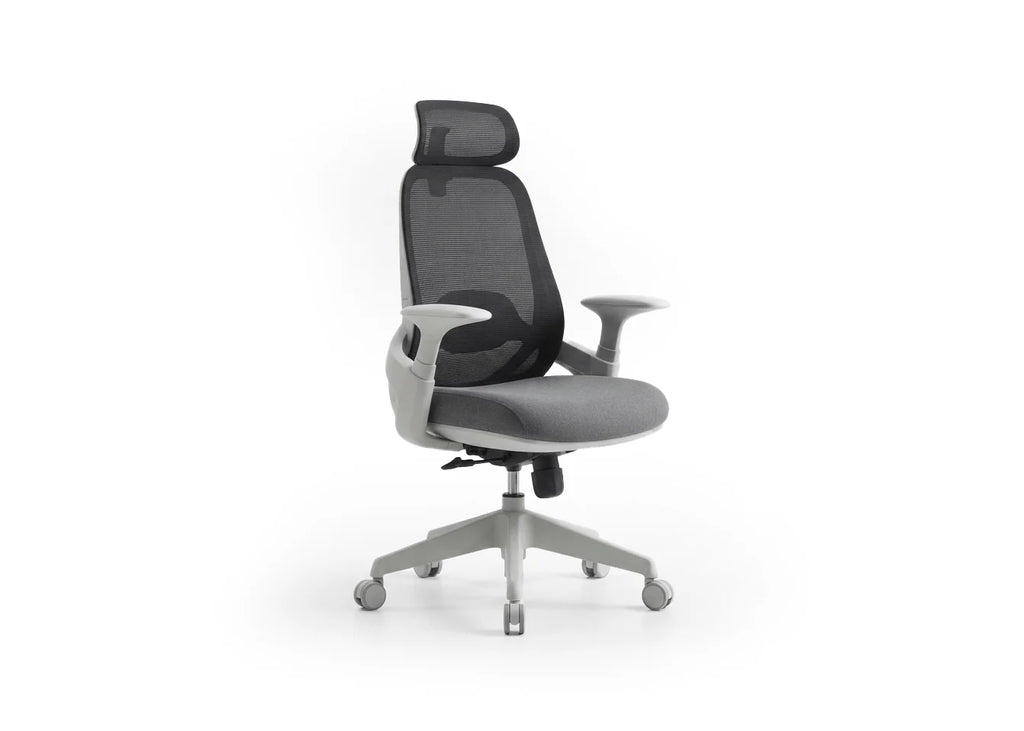 Silla de Oficina Ergonomica con Reposacabezas Kate. Regulable en altura