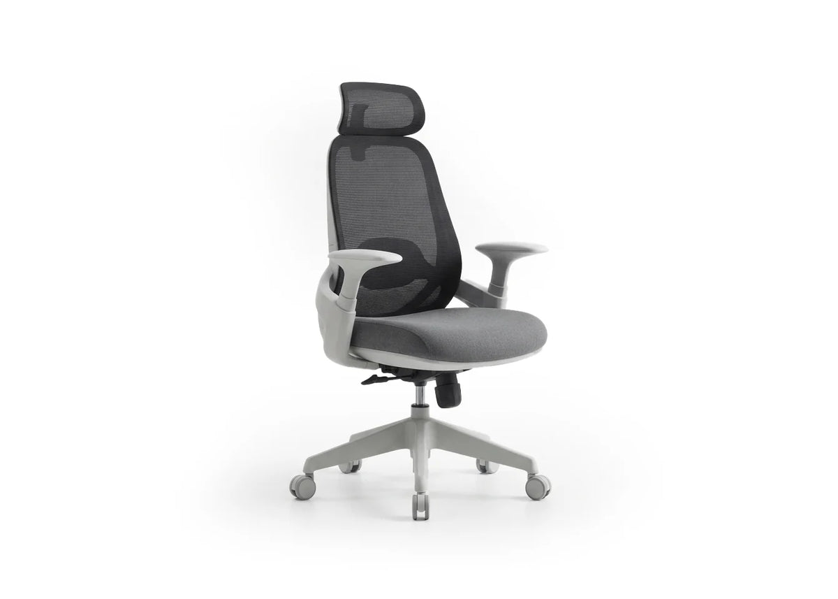 Silla de Oficina Ergonomica con Reposacabezas Kate. Regulable en altura