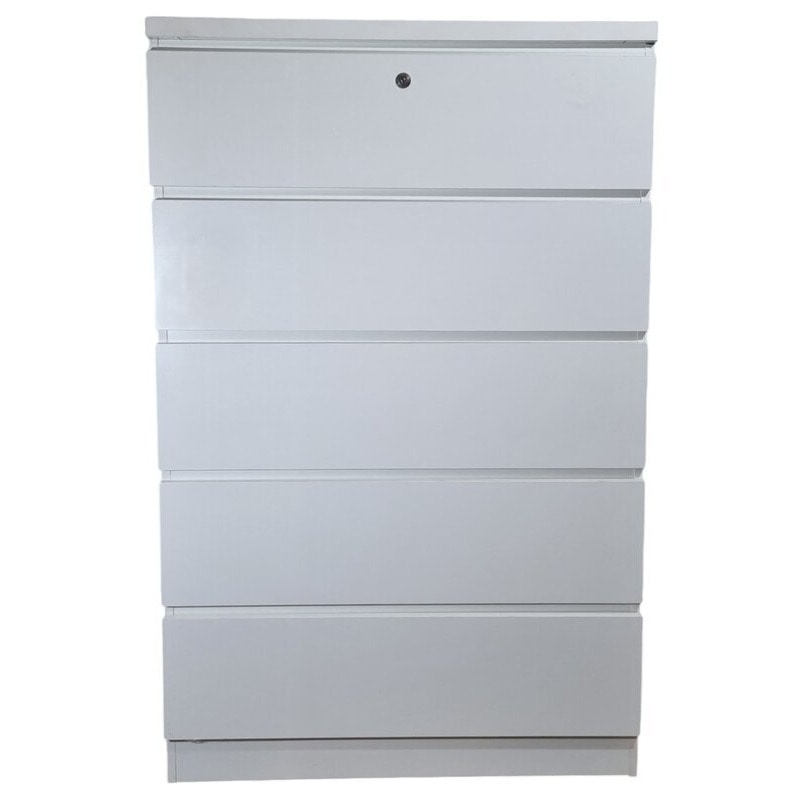 Sinfonier 5 cajones con cerradura blanco