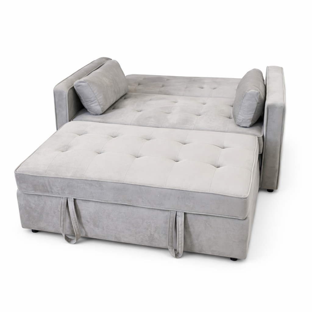 Sofá Cama Terciopelo Clic Clac 132 cm con Arrastre