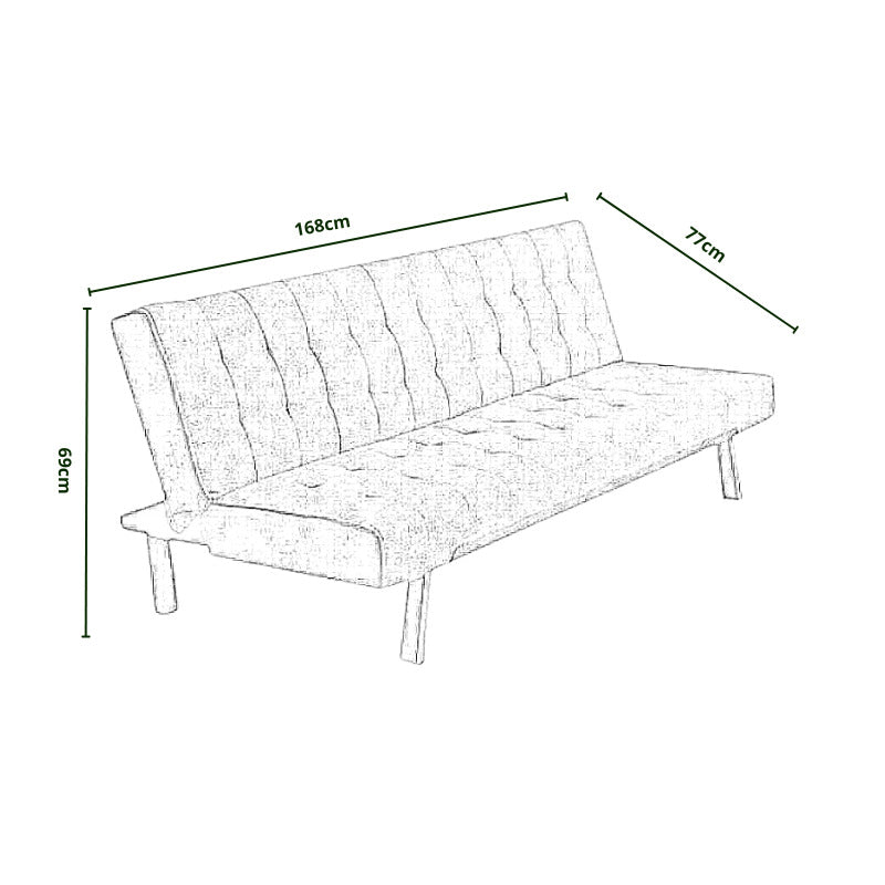 Sofá cama clic clac barato 168x77x69 cm gris o negro terciopelo