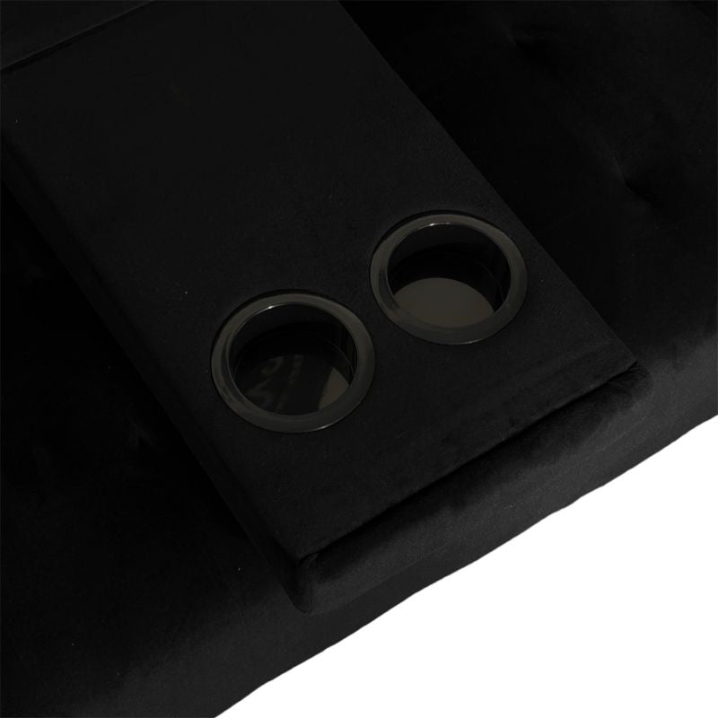 Sofá Cama Terciopelo Clic Clac con Portavasos 180cm