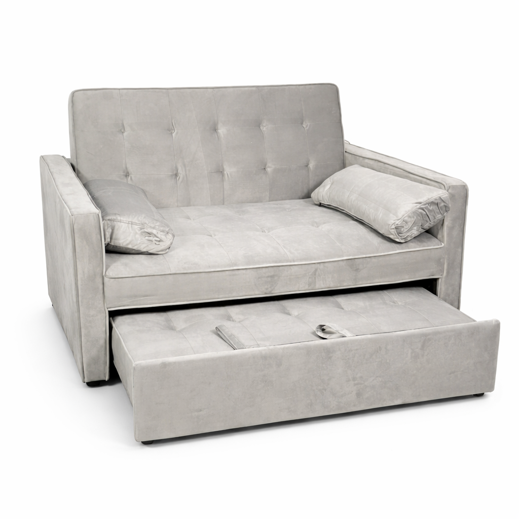 Sofá Cama Terciopelo Clic Clac 132 cm con Arrastre