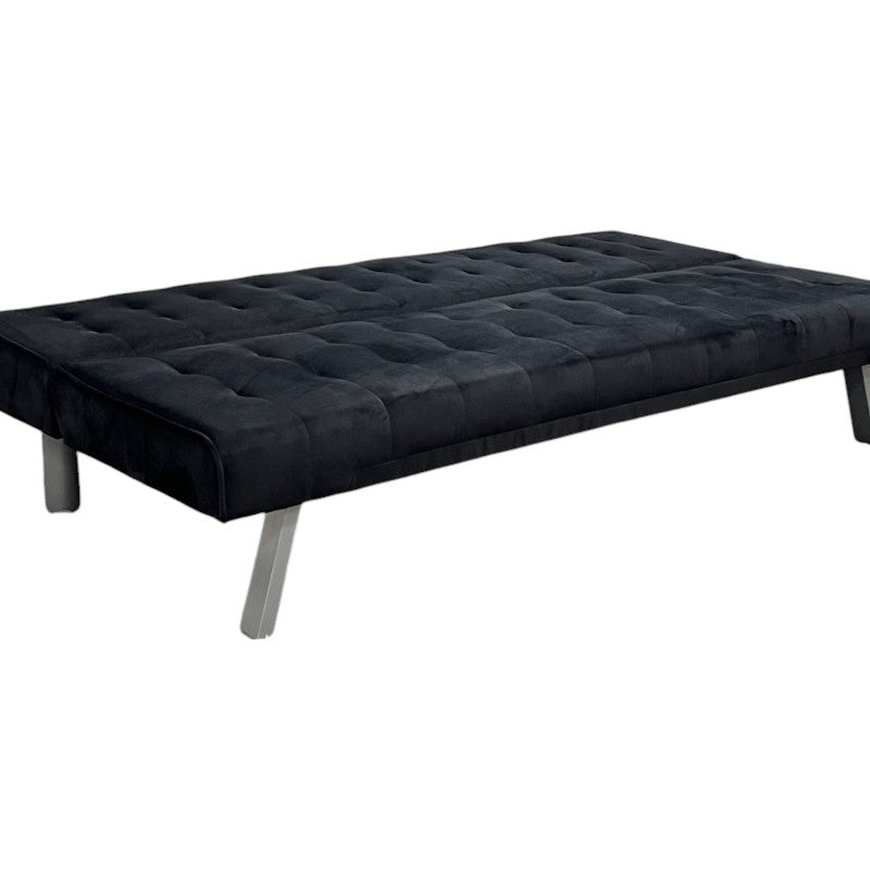 Sofá cama clic clac barato 168x77x69 cm gris o negro terciopelo