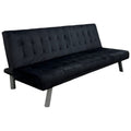 Sofá cama clic clac barato 168x77x69 cm gris o negro terciopelo